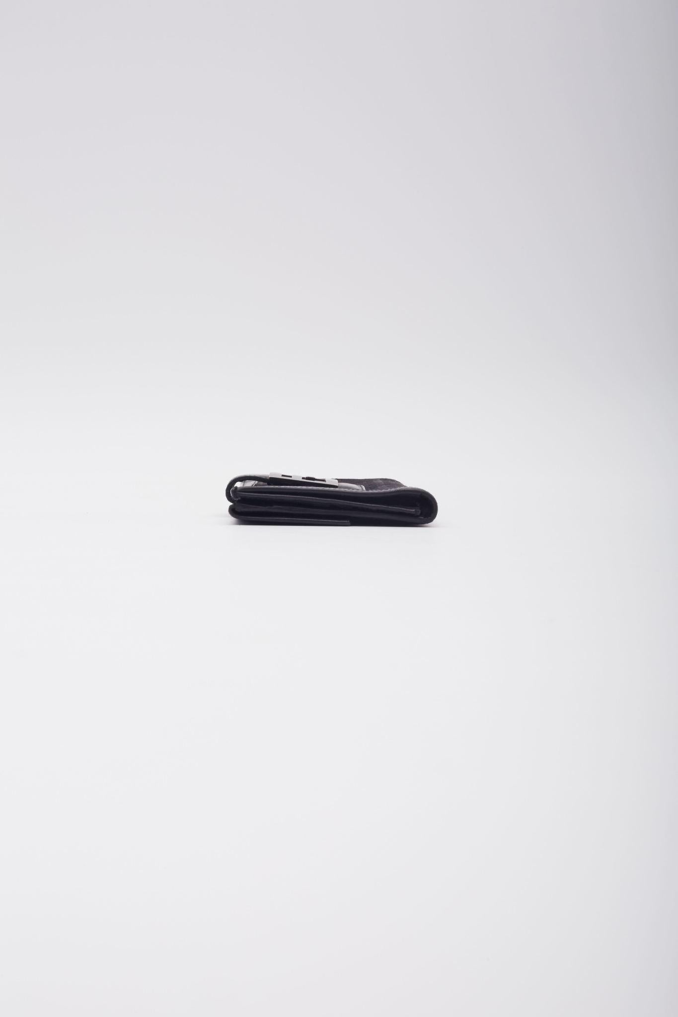 Fendi Black Monogram Zucca Fold Wallet 8m0032 1