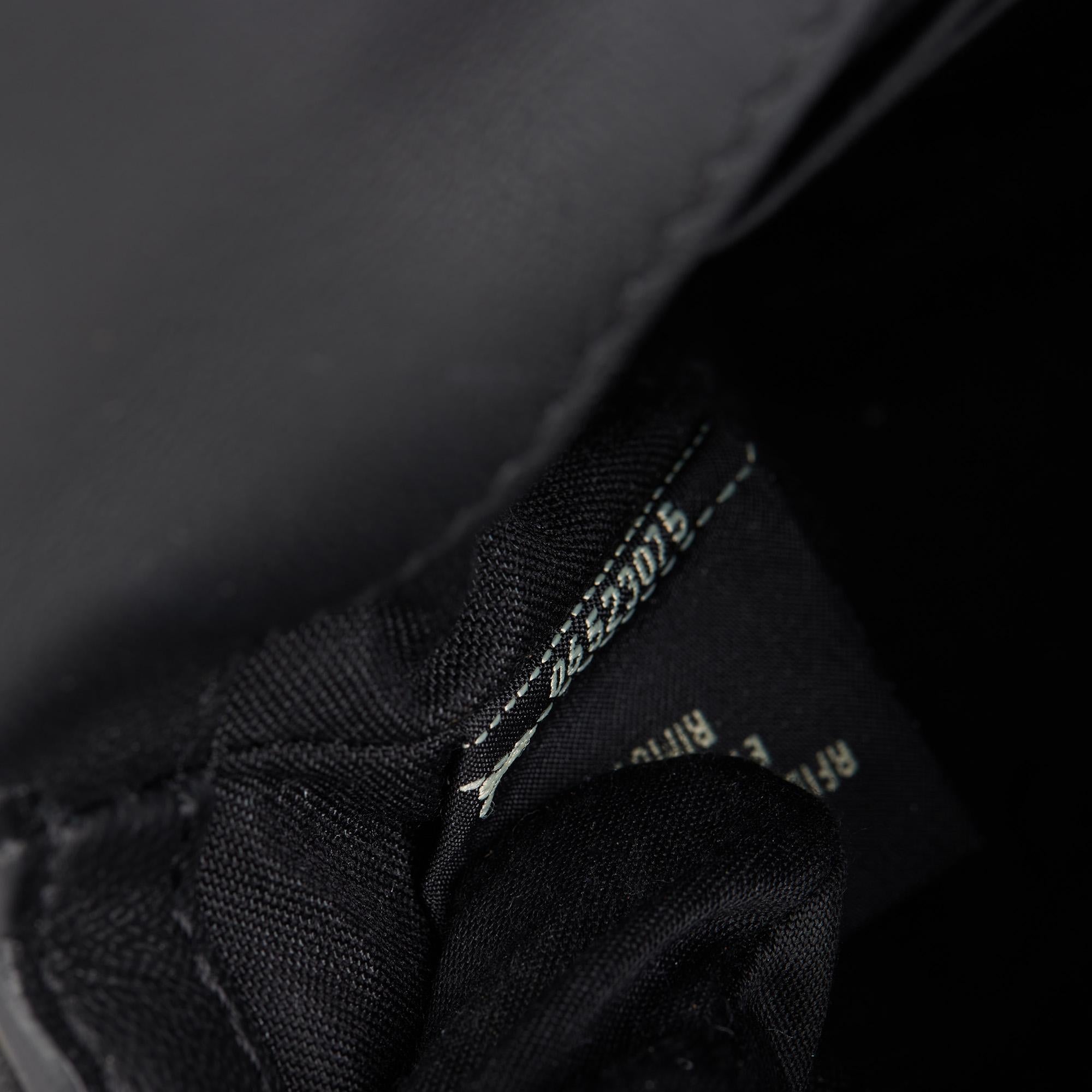 FENDI Black Nappa Leather Baguette  4