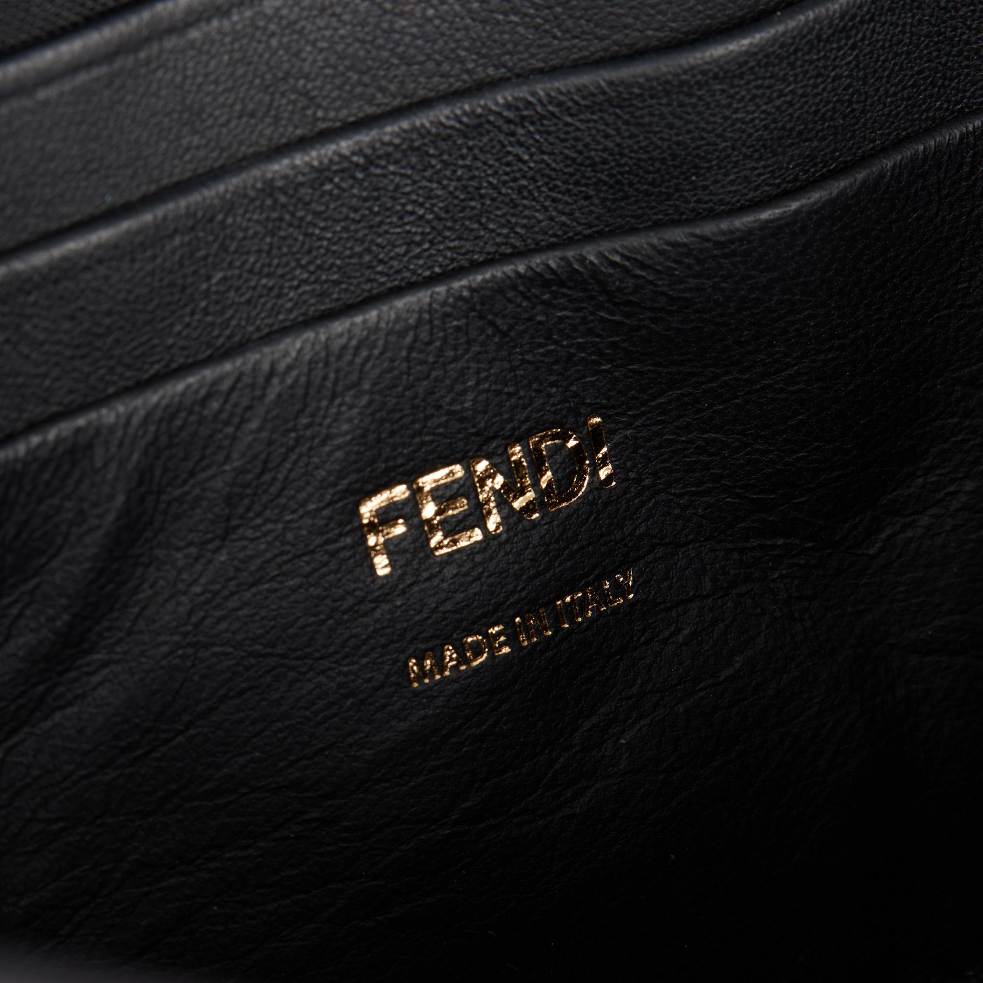 FENDI Black Nappa Leather Baguette  3