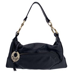 Fendi - Sac à bandoulière en cuir nappa noir avec pochette de chef