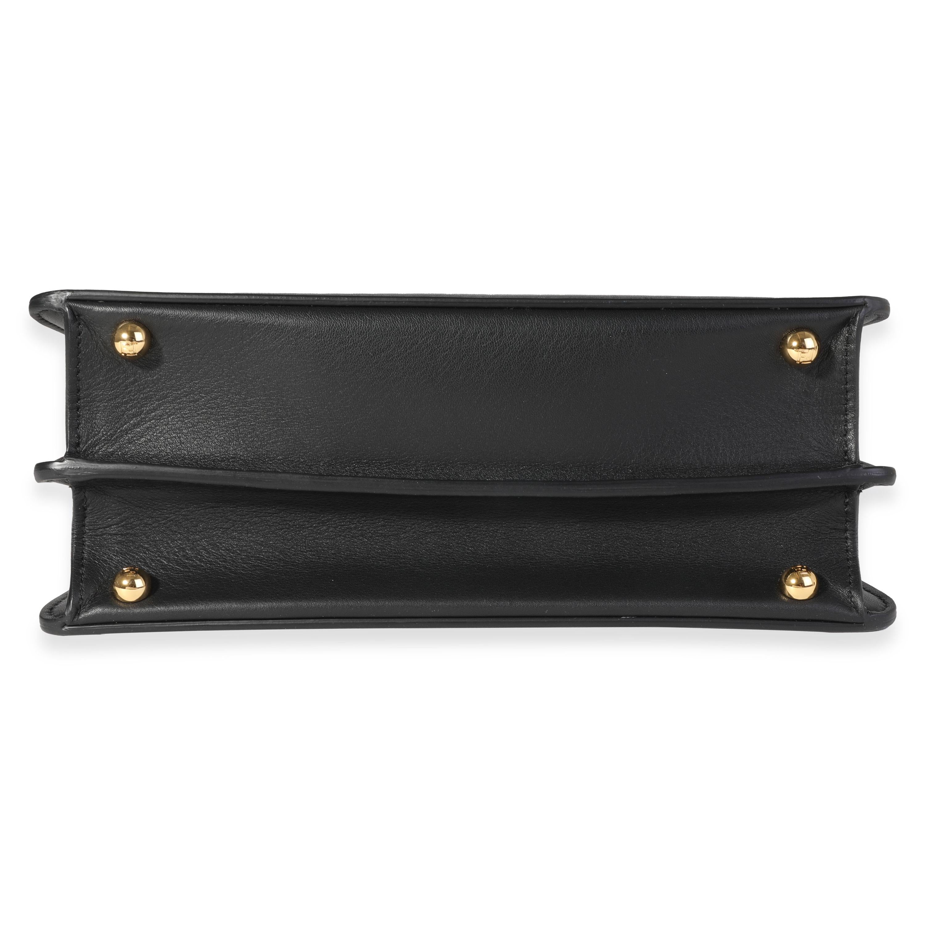 Fendi Black Nappa Leather Small Peekaboo ISeeU Bag 1