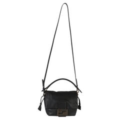 Fendi Black Nappa Small Mamma Baguette