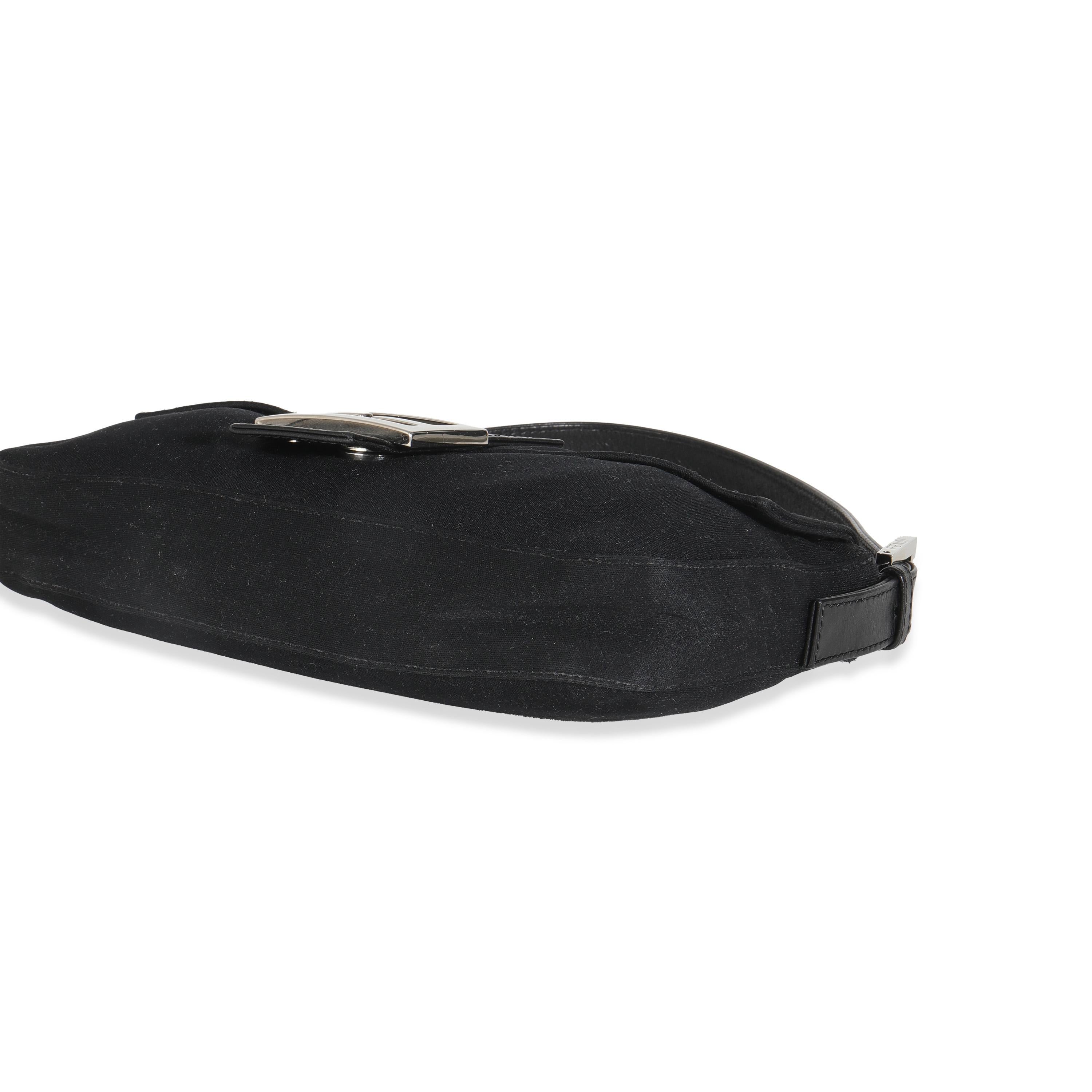 Fendi Black Neoprene Baguette Bag 1