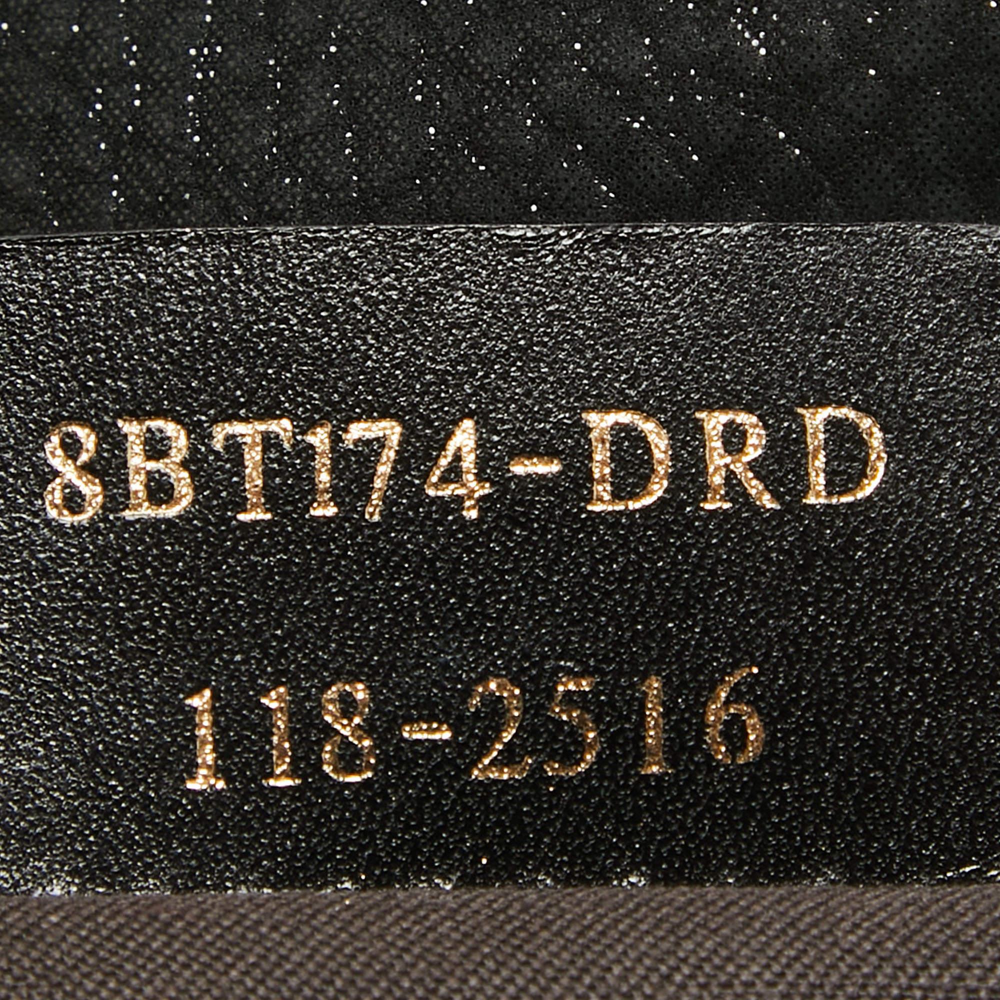 Fendi Black Nubuck Shimmer Leather FF Flap Bag In Good Condition For Sale In Dubai, Al Qouz 2