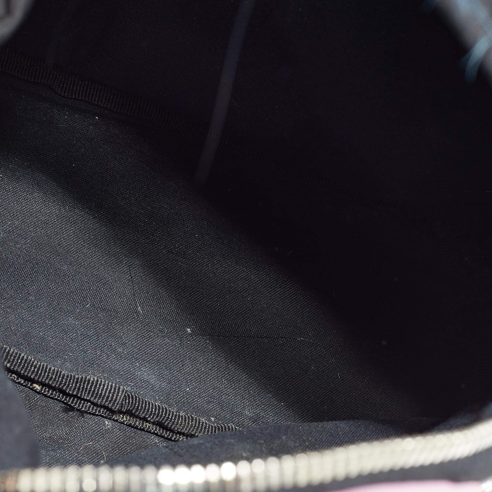 Fendi Black Nylon and Leather Mini Monster Eye Backpack 6