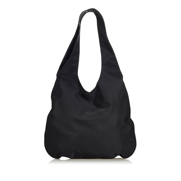 Fendi Black Nylon Fabric Hobo Bag Italy For Sale at 1stDibs | black ...