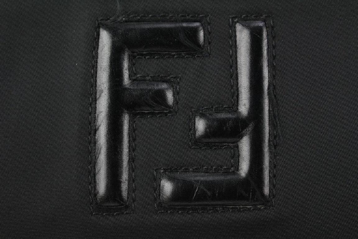 Fendi Black Nylon FF Logo Hobo Bag 93ff3 2
