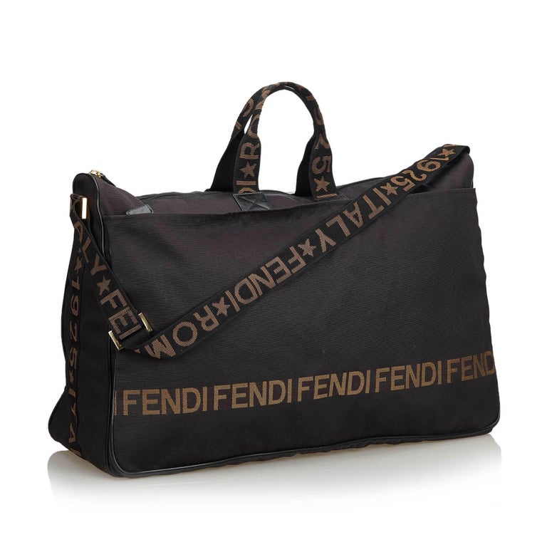 Fendi Black Nylon Travel Bag For Sale at 1stdibs