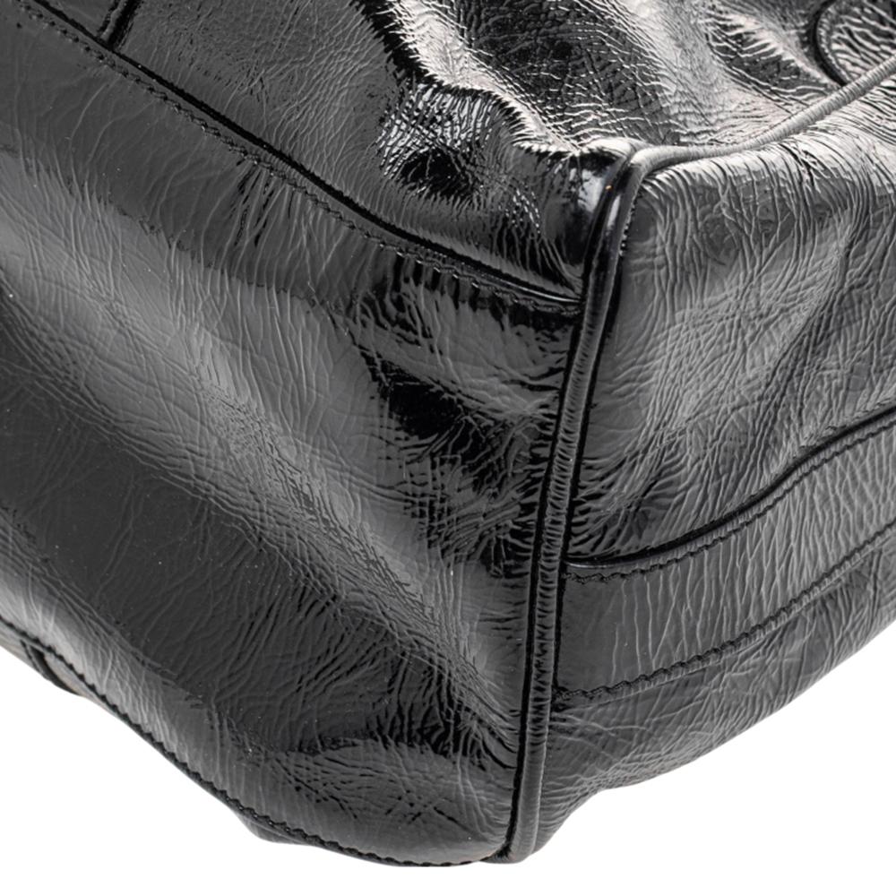 Fendi Black Patent Leather De Jour Tote 6