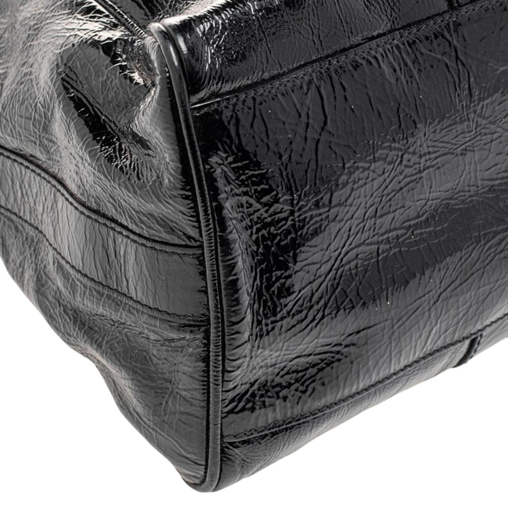 Fendi Black Patent Leather De Jour Tote 7