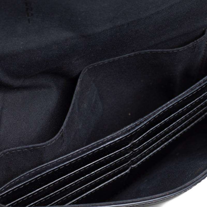 Women's Fendi Black Patent Leather F Wallet On Chain