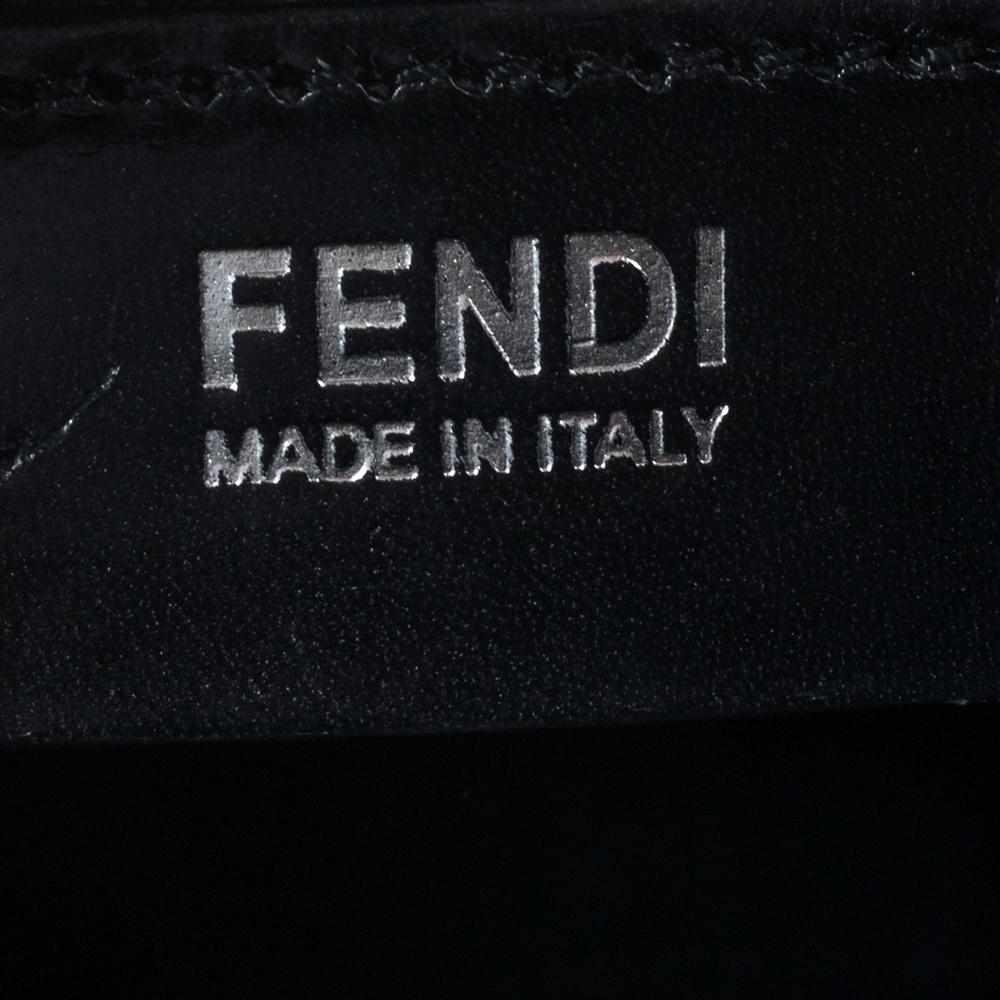 Fendi Black Patent Leather Medium 2jours Tote 5