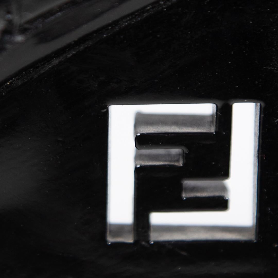 Fendi Black Patent Platform Heels Size IT 40 1