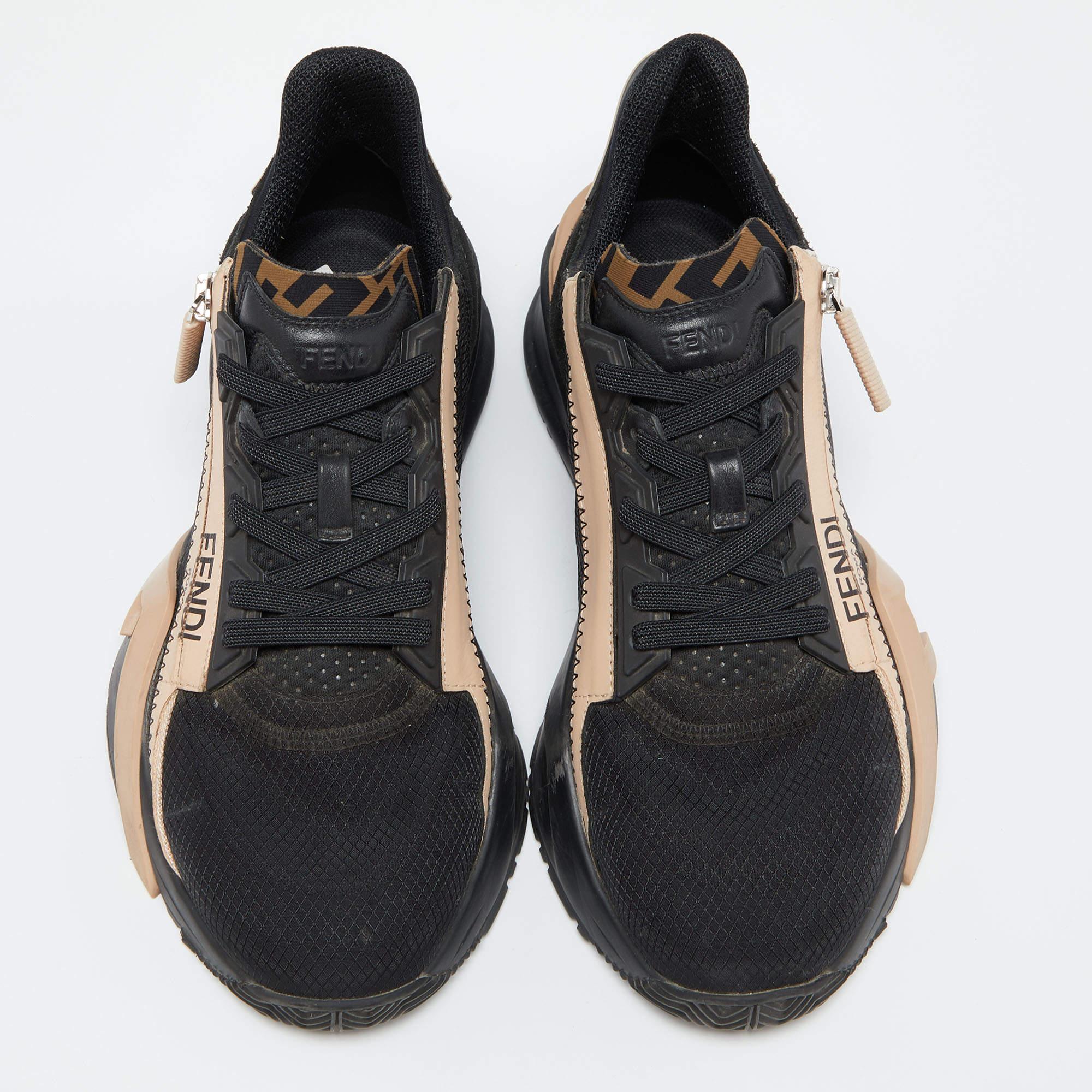 These Fendi sneakers represent the idea of comfortable fashion. They are crafted from high-quality materials and designed with nothing but style. A perfect fit for all casual occasions, these sneakers will spruce up any look effortlessly.

Includes: