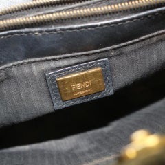 Fendi Schwarz Petite 2Jours 2way Tragetasche 857621