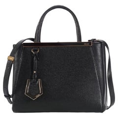 Vintage Fendi Black Petite 2Jours 2way Tote 857621