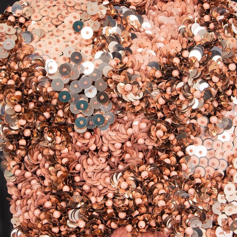 FENDI black and pink FUR SEQUIN BEADED Sheath Dress 38 XS at 1stDibs | fendi  sequin dress, fendi pink sequin dress, fendi glitter dress