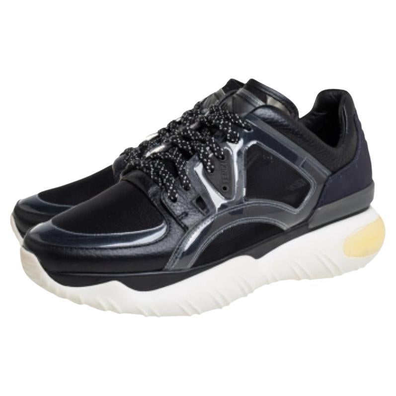 A pair that will see you through a long day in full comfort! Crafted using leather and mesh, these Fendi Fancy sneakers are designed in a low-top style, secured with lace-ups, and set atop durable rubber soles.