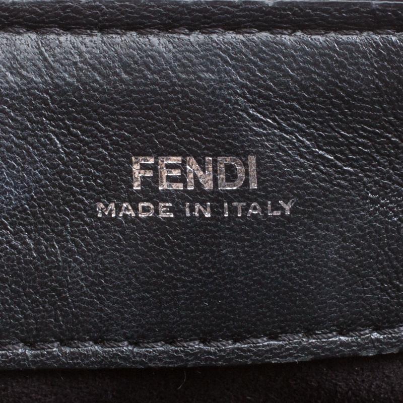 Fendi Black Quilted Leather Dotcom Click Shoulder Bag 2
