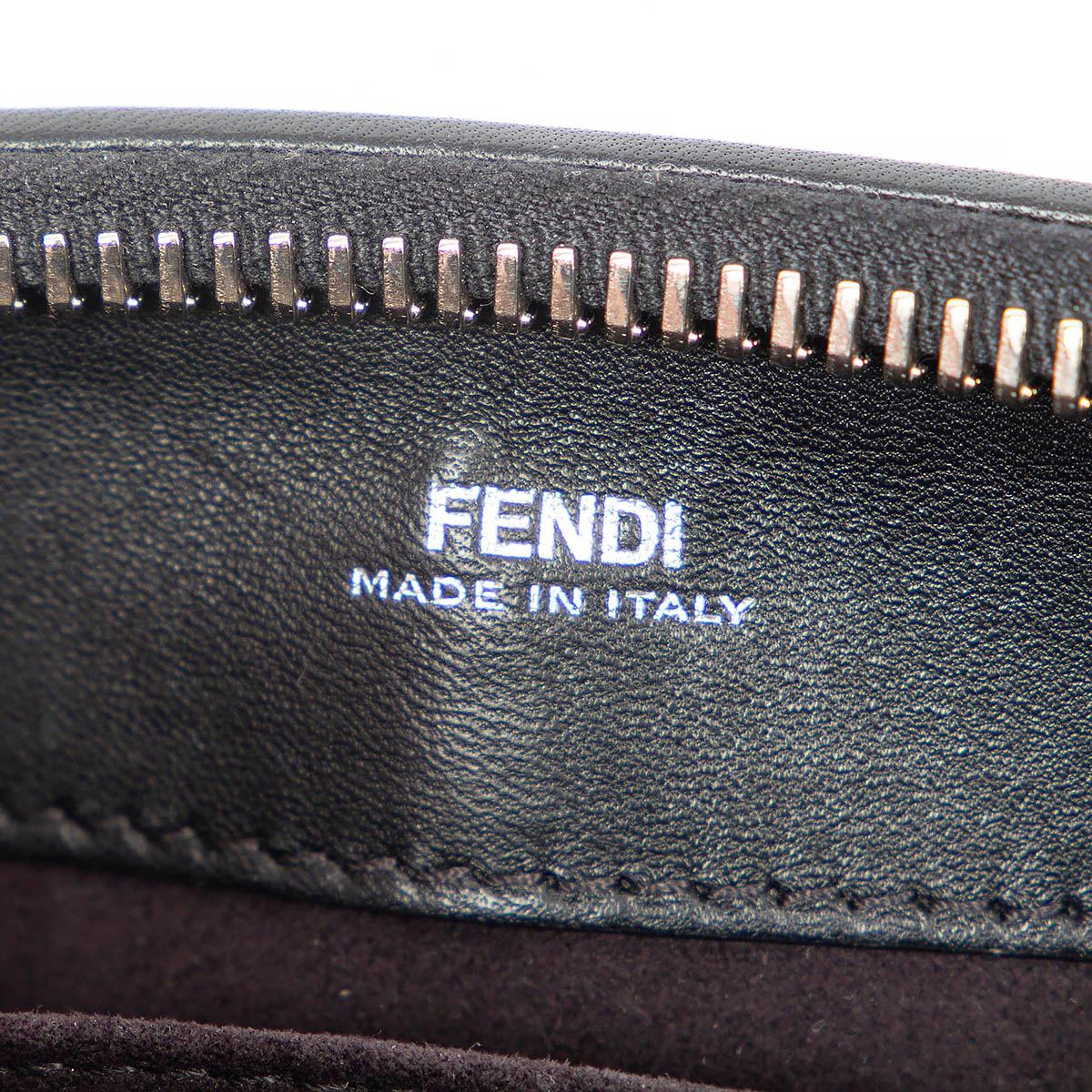 Black FENDI black quilted leather DOTCOM CLICK SMALL Shoulder Bag