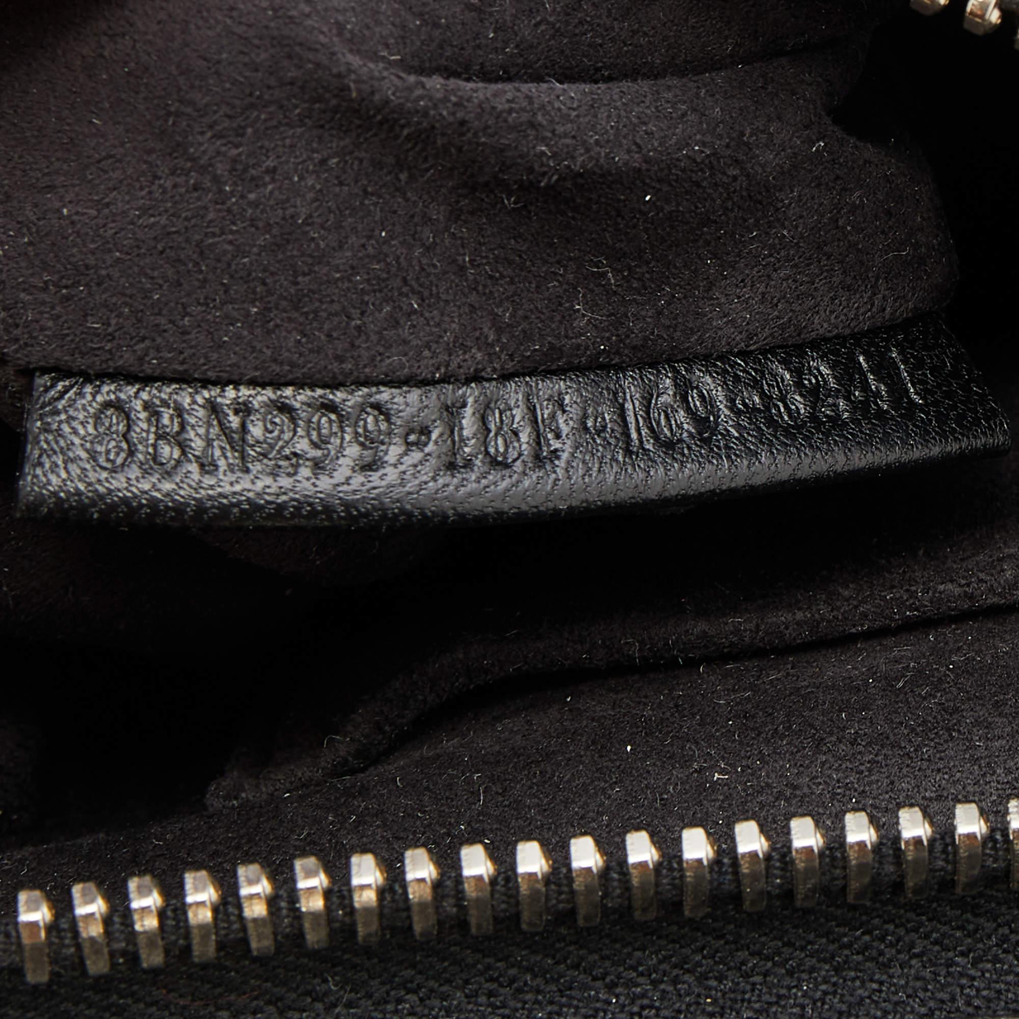 Fendi Black Quilted Leather Dotcom Click Top Handle Bag In Good Condition In Dubai, Al Qouz 2