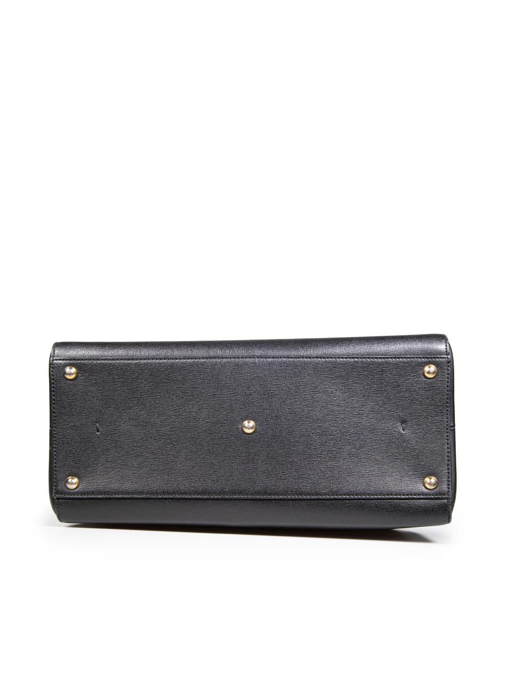 Women's Fendi Black Saffiano Leather 2Jours Large Bag