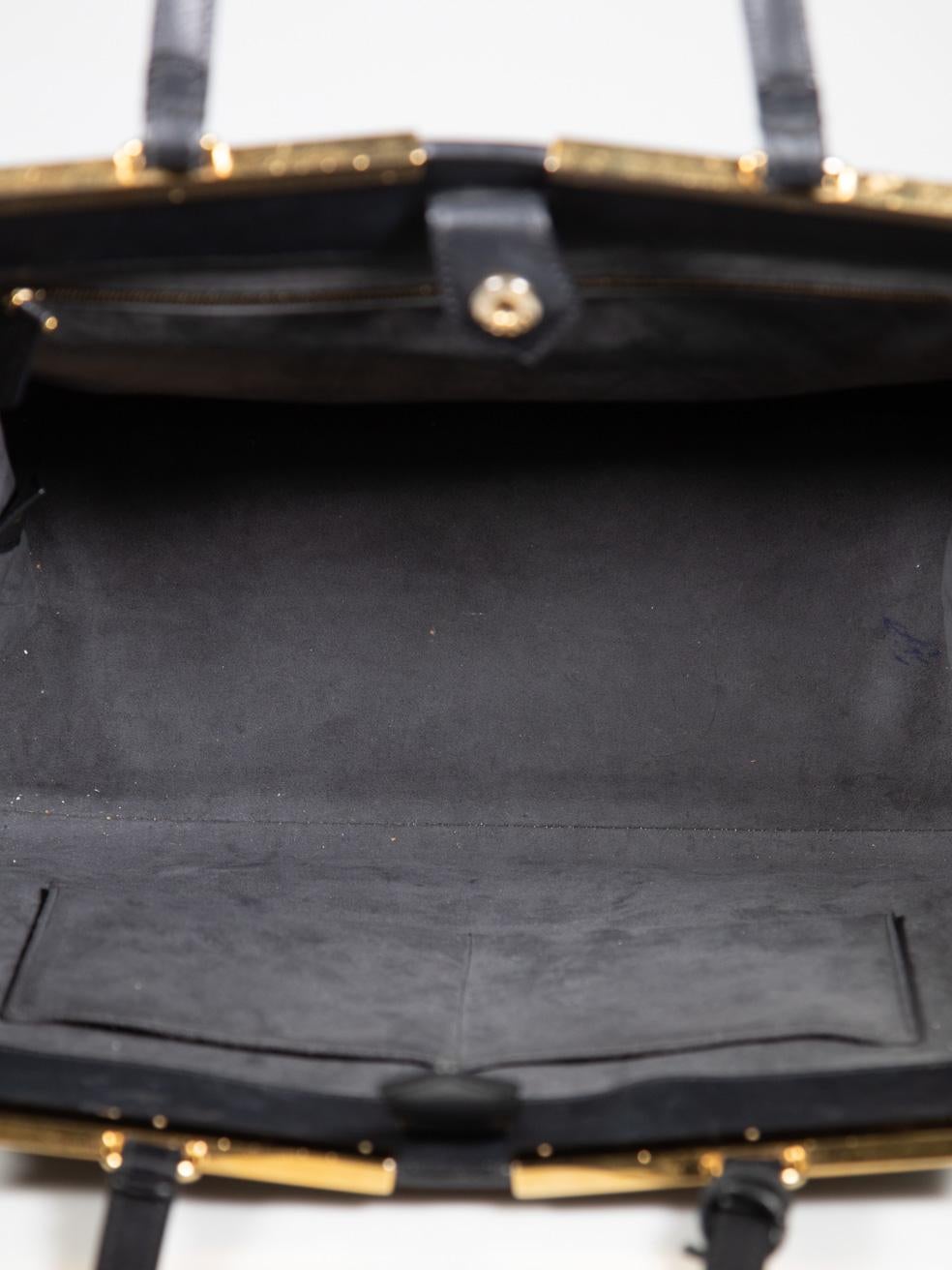 Fendi Black Saffiano Leather 2Jours Large Bag 2