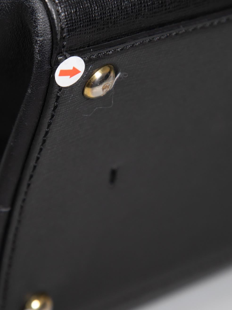 Fendi Black Saffiano Leather 2Jours Large Bag 3