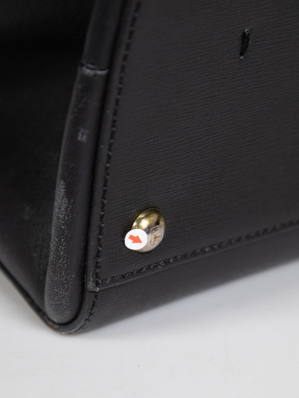 Fendi Black Saffiano Leather 2Jours Large Bag 4