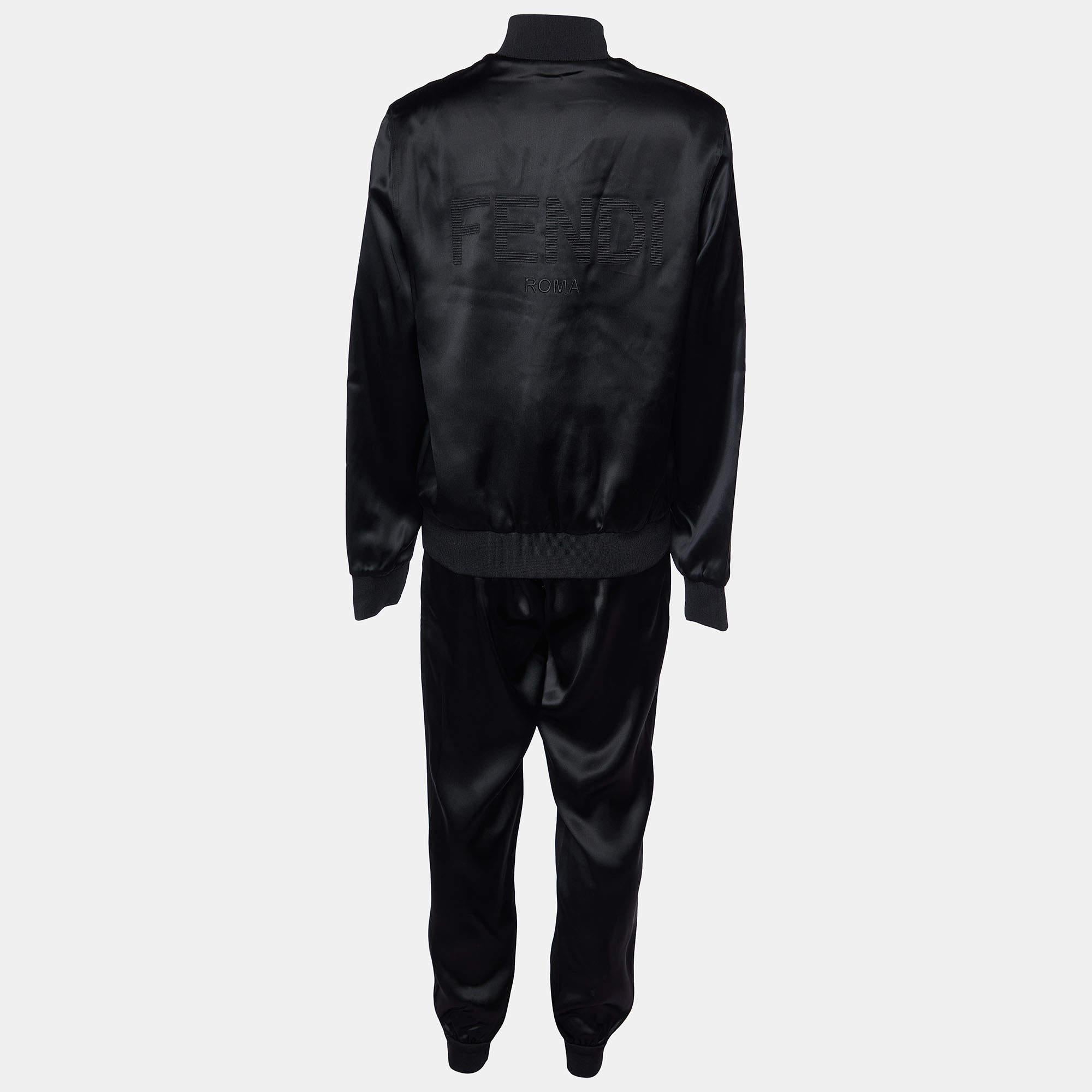 Infuse an extra dose of style into your outfit with this highly fashionable track suit. Tailored from quality materials, it embodies a contemporary vibe and is filled with functional characteristics.

Includes: Original Dustbag, Price Tag