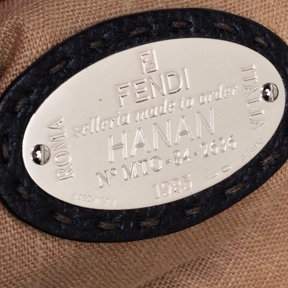 Fendi Black Selleria Leather Large Peekaboo Top Handle Bag 3