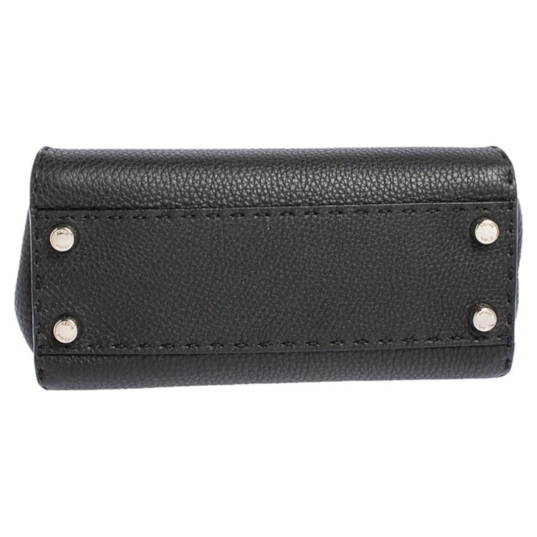 Fendi Mini Selleria Peekaboo Leather Satchel (SHG-34091) – LuxeDH