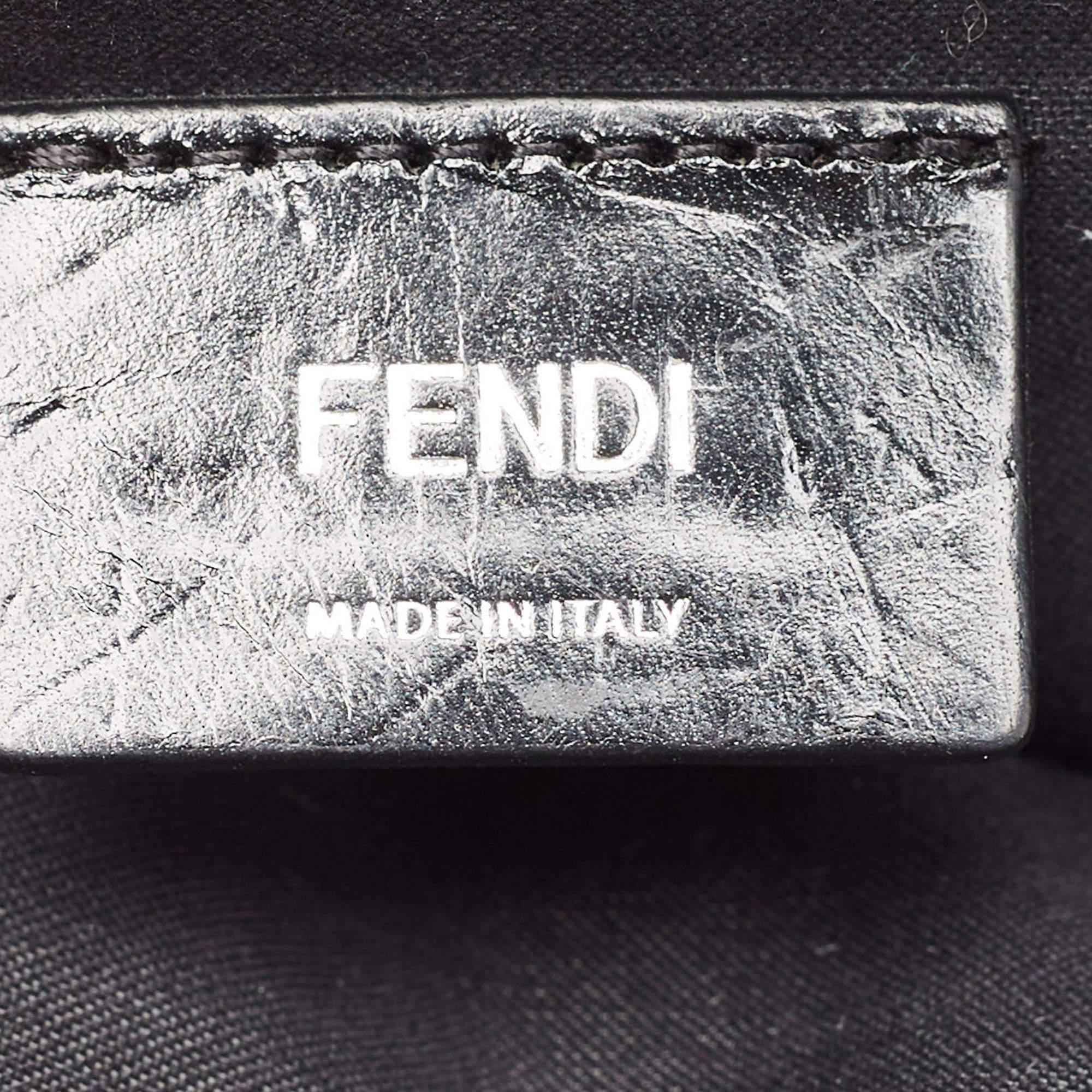 Fendi Black Shearling and Leather Monster Backpack 5