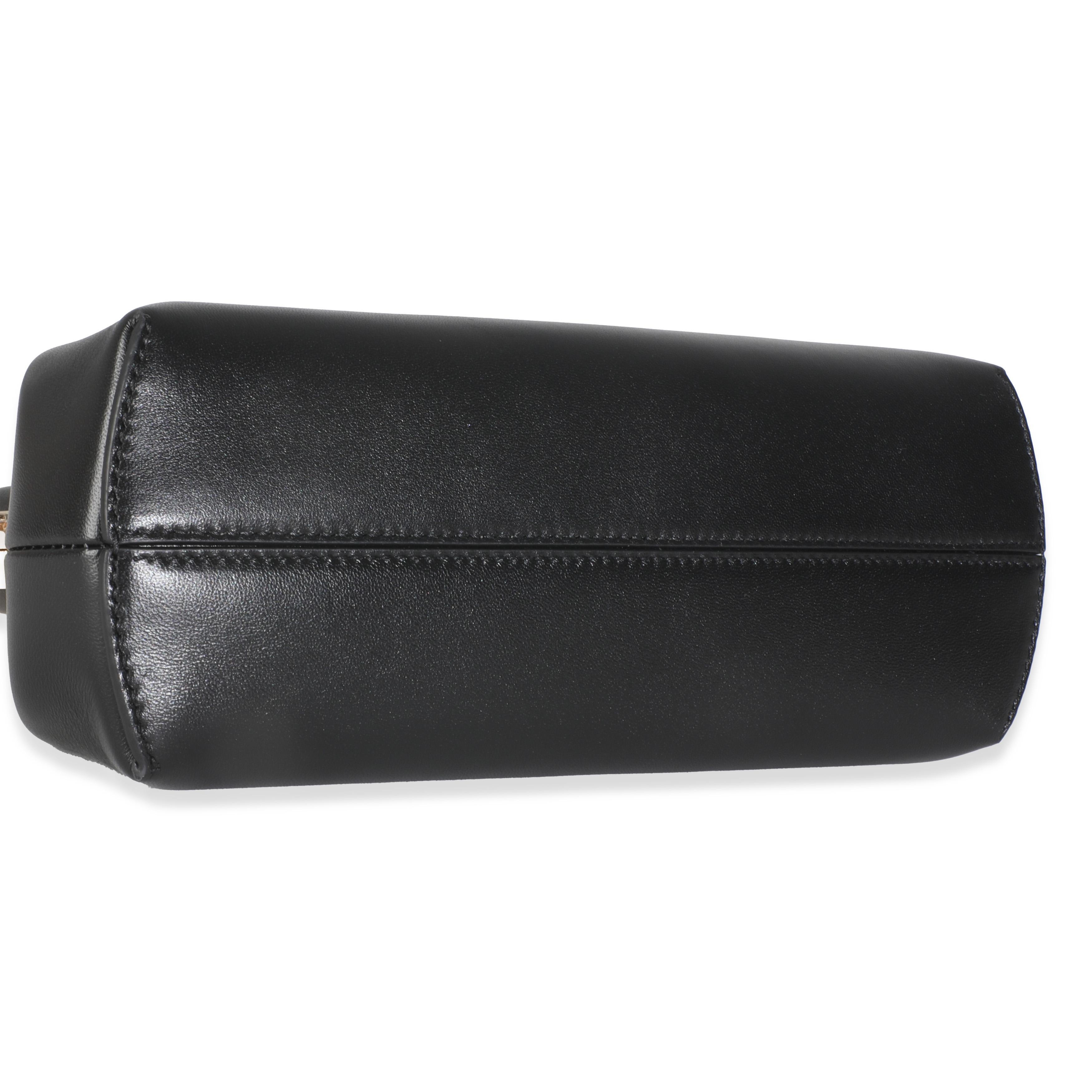 Fendi Black Shiny Nappa Medium Fendi First For Sale 1