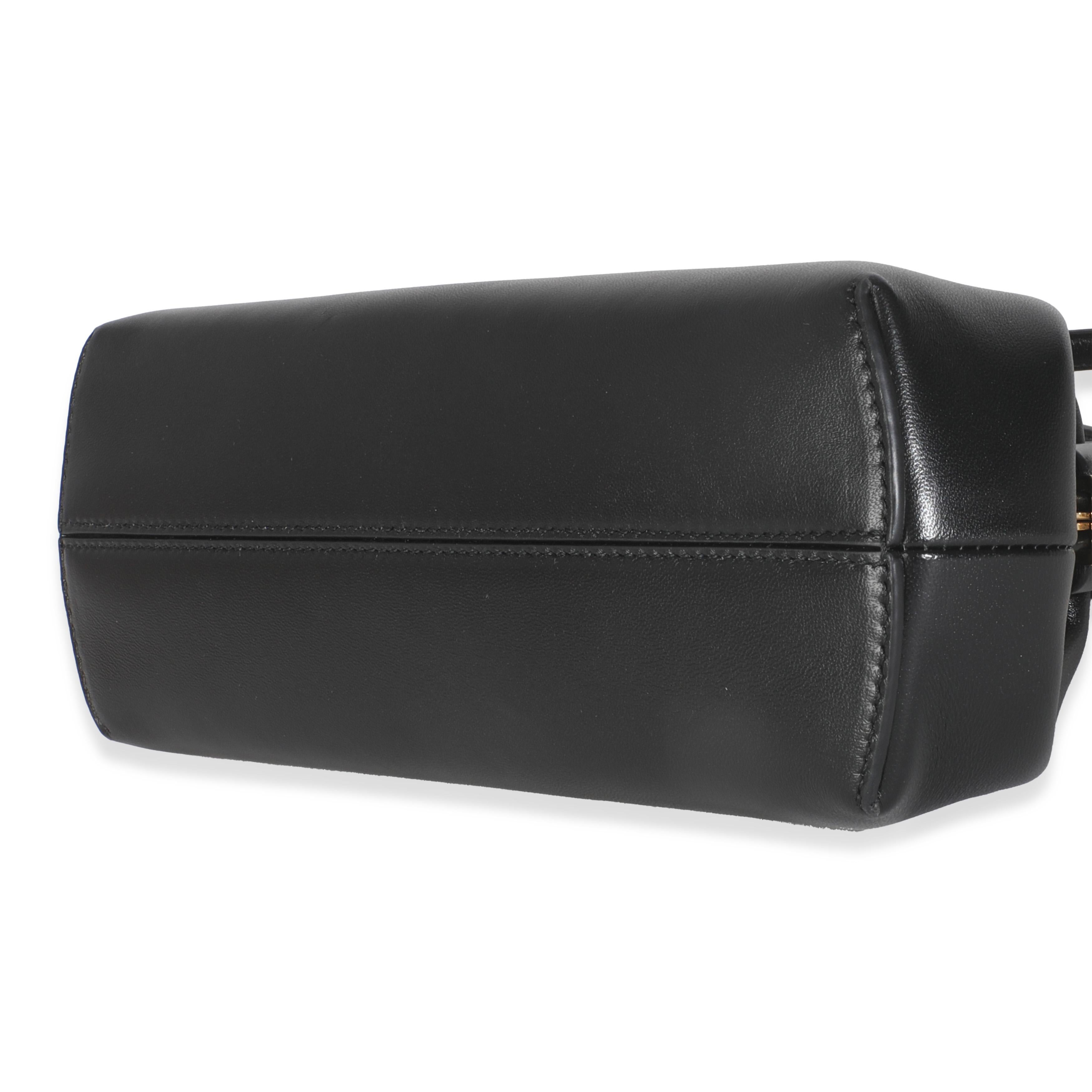Fendi Black Shiny Nappa Medium Fendi First For Sale 3