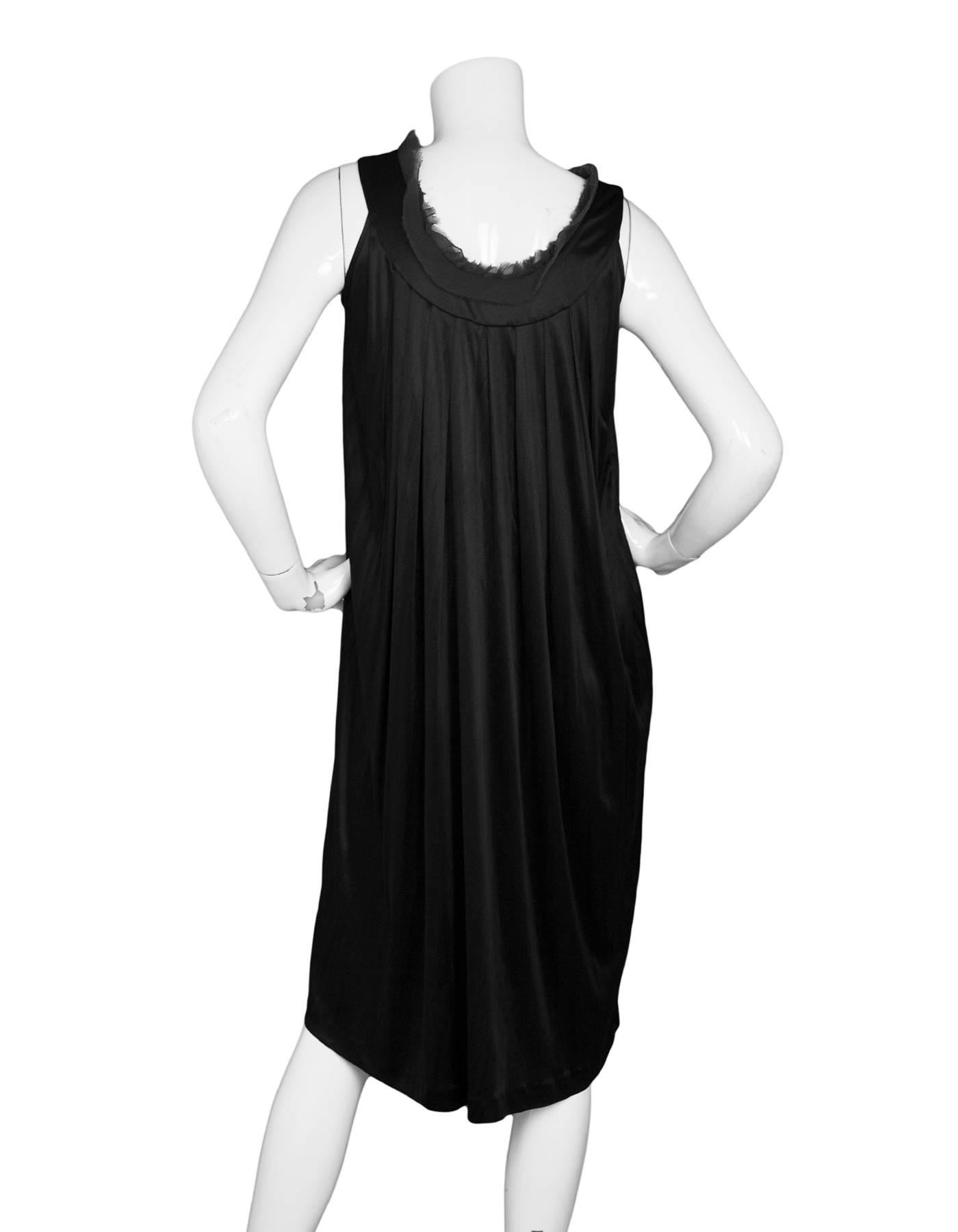 Fendi Black Silk Dress Sz IT42 In Excellent Condition In New York, NY