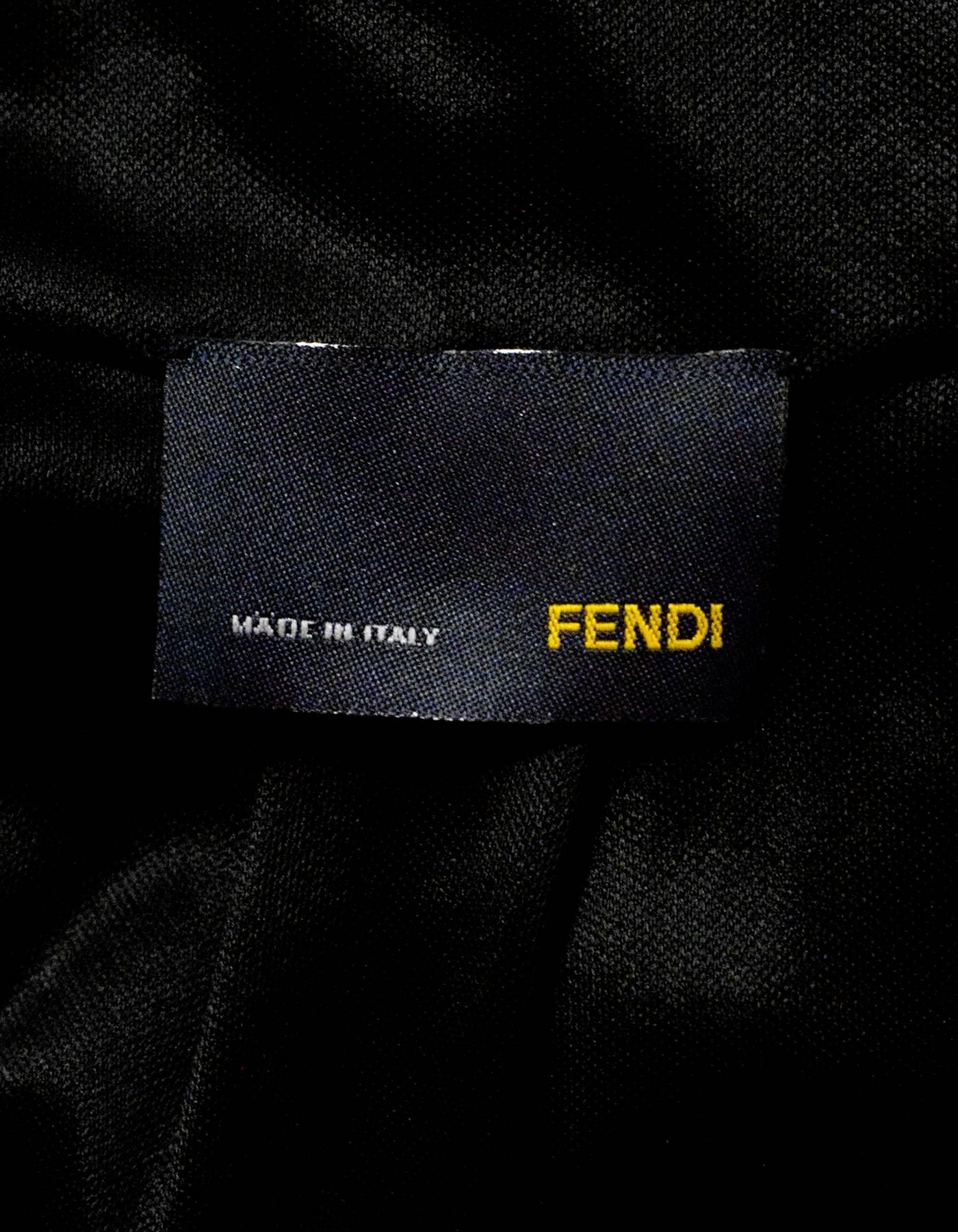 Fendi Black Silk Dress Sz IT42 1