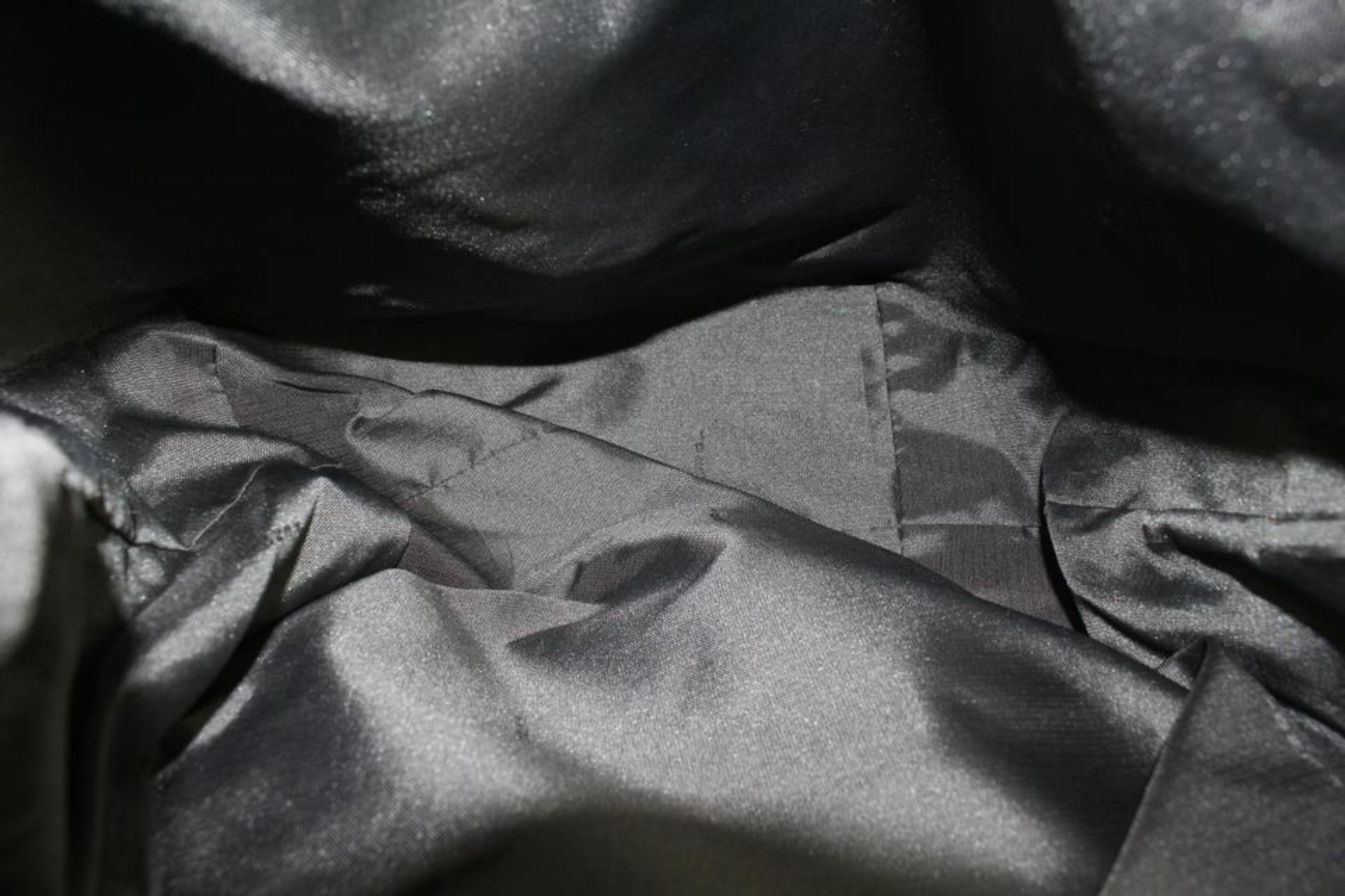 Fendi Black Silver Plaque Messenger Bag 1013f24 For Sale 5