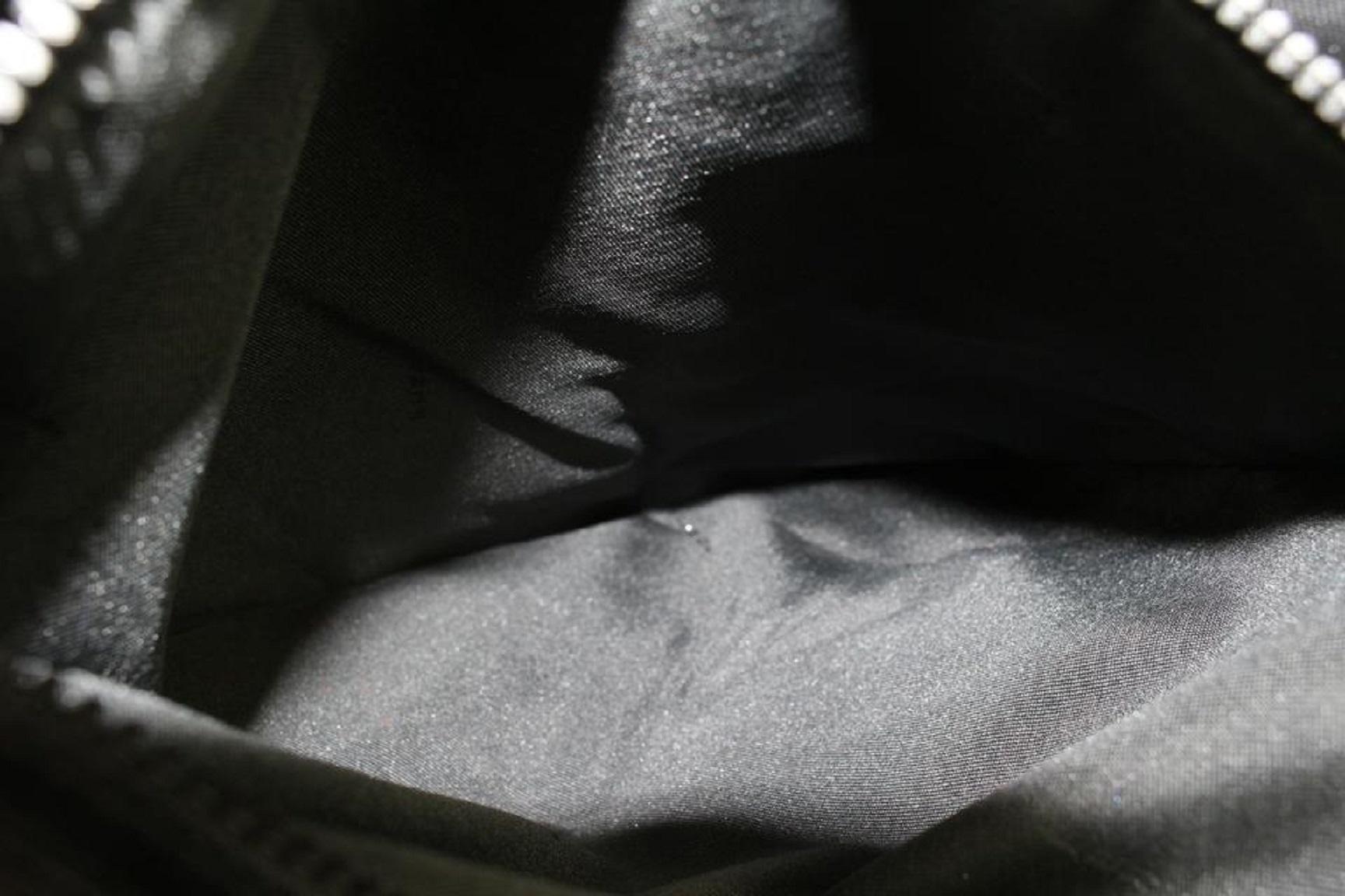 Fendi Black Silver Plaque Messenger Bag 1013f24 For Sale 8