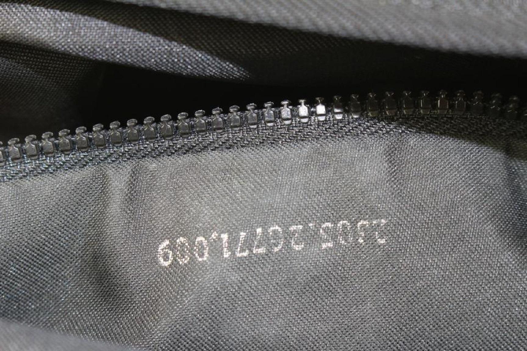 Fendi Black Silver Plaque Messenger Bag 1013f24 For Sale 1