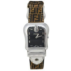 Used Fendi Black Stainless Steel B.Fendi 3800G Women's Wristwatch 33 mm