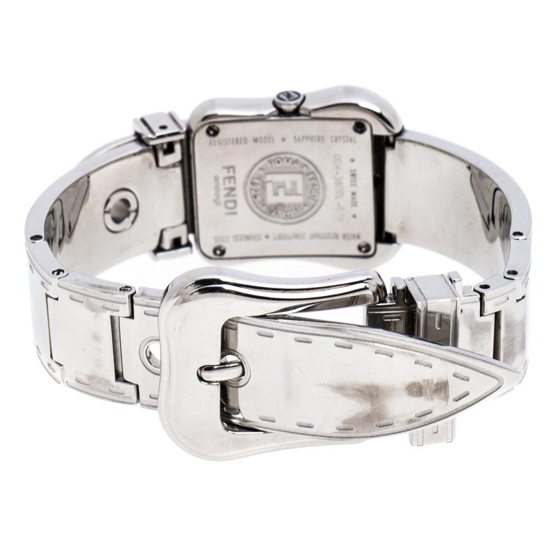 Fendi Black Stainless Steel B.Fendi 3800L Women's Wristwatch 23MM 1