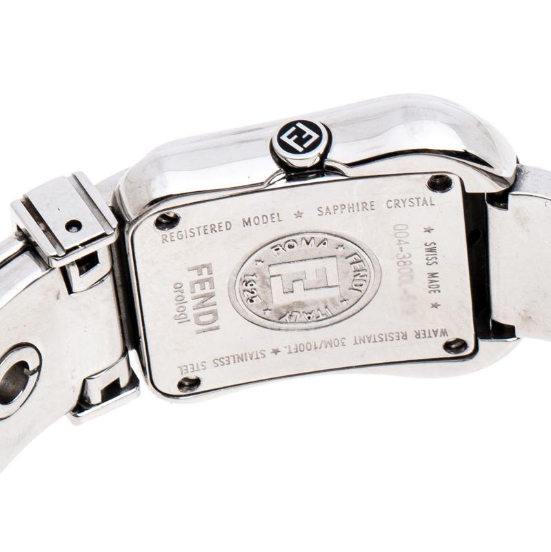 Fendi Black Stainless Steel B.Fendi 3800L Women's Wristwatch 23MM 3