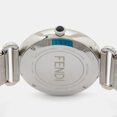 Fendi Black Stainless Steel Palazzo FOW909 Men's Wristwatch 41 mm