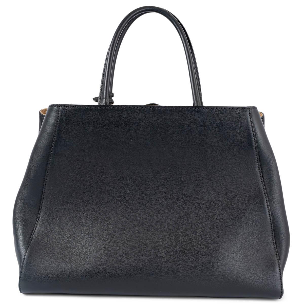 Black FENDI black STINGRAY & LEATHER MEDIUM 2JOURS Tote Bag For Sale