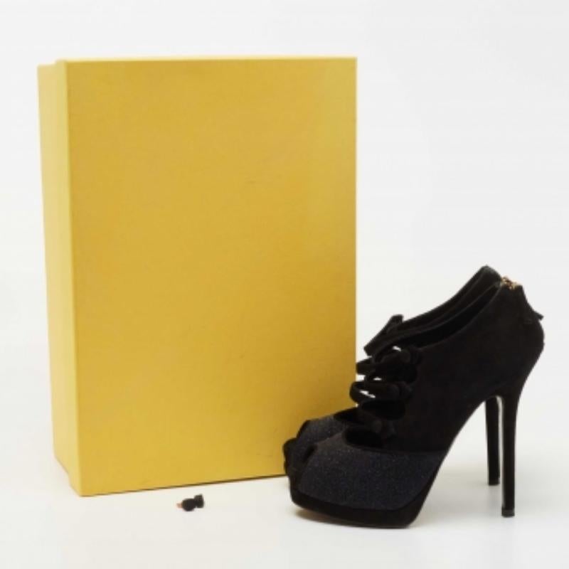 Sport a trendy and chic look by wearing these stunning booties. Made into an appealing silhouette, these booties are crafted from quality materials and rest on tall heels. Perfect addition to your collection.