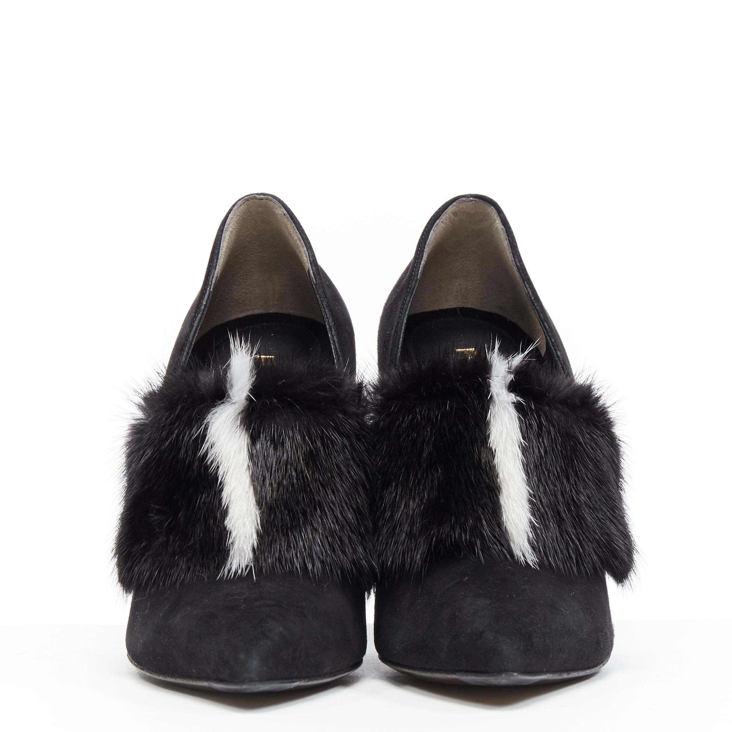 heels with fur in front