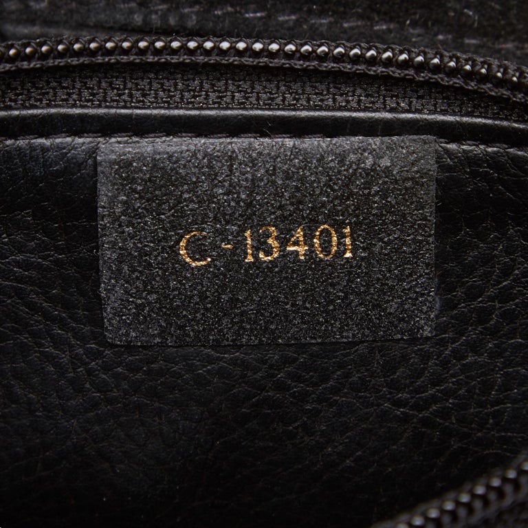 Fendi Black Suede Leather Shoulder Bag Italy w/ Dust Bag For Sale at ...