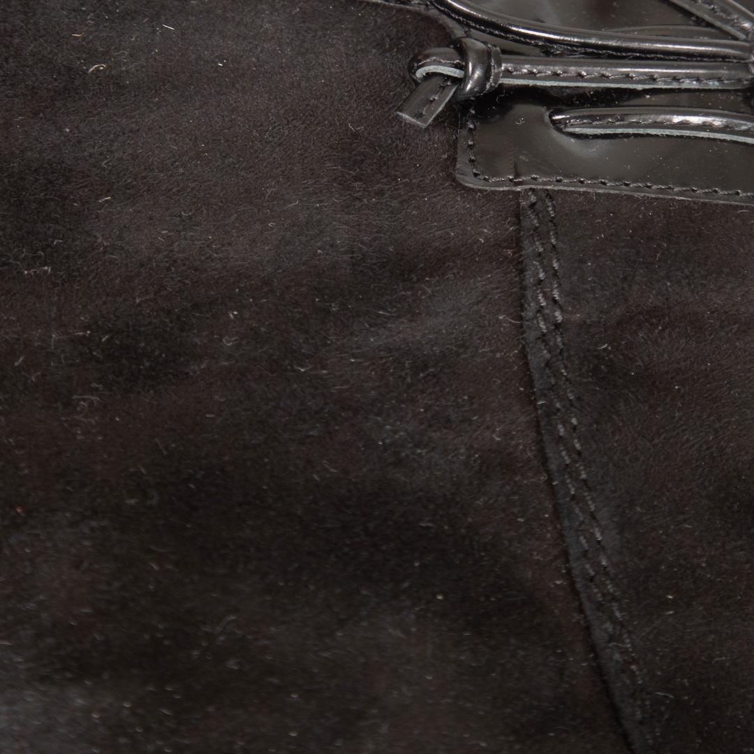 Fendi - Bottes à talons en daim noir avec plateforme - Taille IT 40 Pour femmes en vente