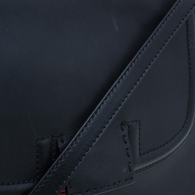 Fendi Black Tri Color Leather Silvana Shoulder Bag 11